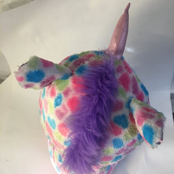 TY Beanie Boos WISHFUL the Unicorn Glitter Eyes LARGE 17" Confetti Exclusive - Picture 8 of 14
